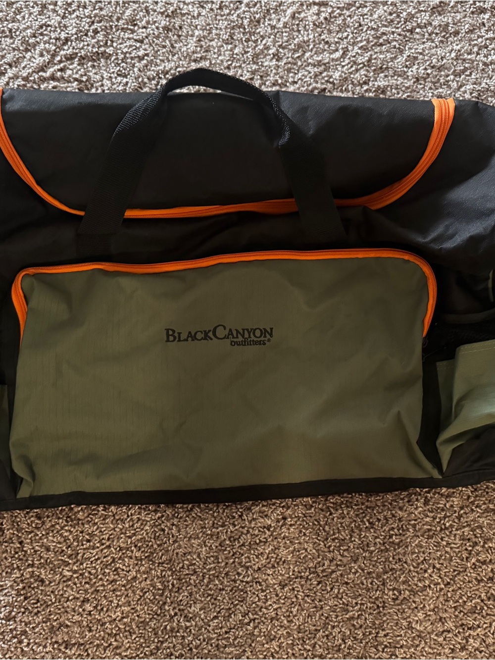 Black Canyon Olive and Orange Travel Duffel Bag
